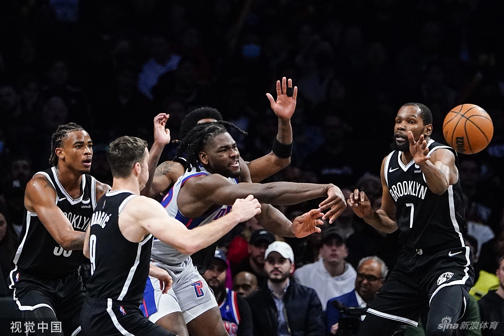 [NBA]活塞123-130篮网 杜兰特砍41分