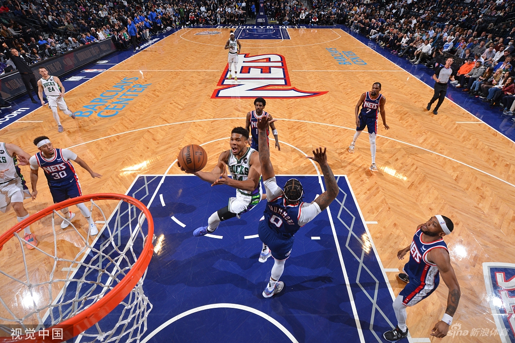 [NBA]雄鹿120-119篮网 字母哥力压杜兰特