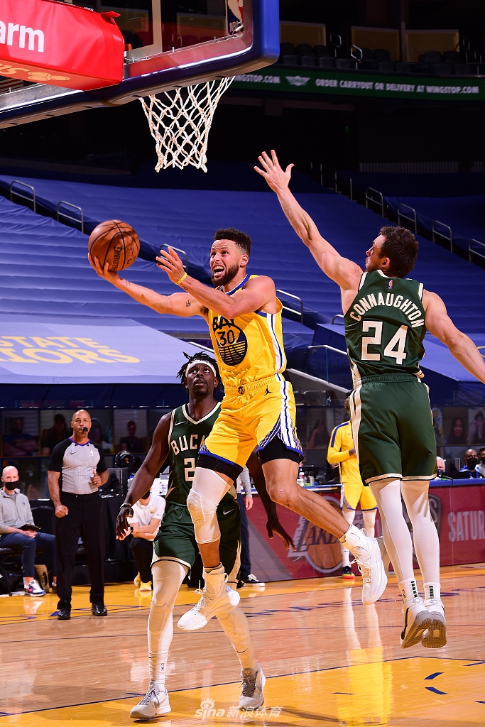 [NBA]雄鹿121-122勇士 库里砍41分