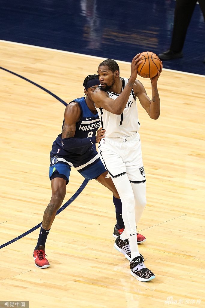 [NBA]篮网127-97大胜森林狼 杜兰特轻取31分