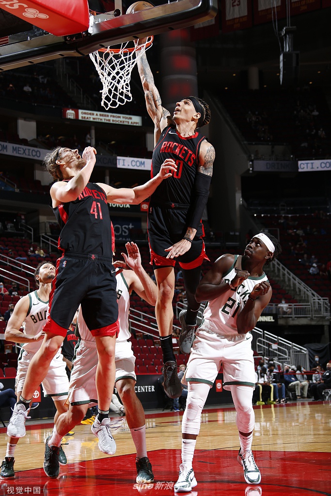 [NBA]雄鹿136-143火箭 小波特轰50分11助攻