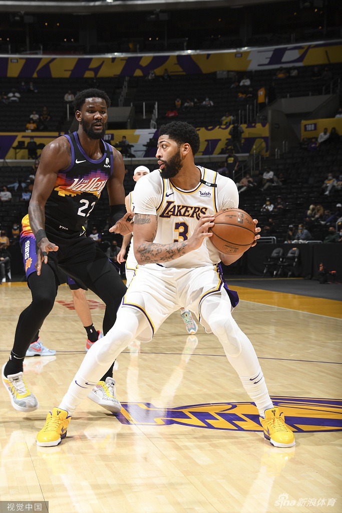 [NBA]太阳110-123湖人 浓眉砍42分12篮板