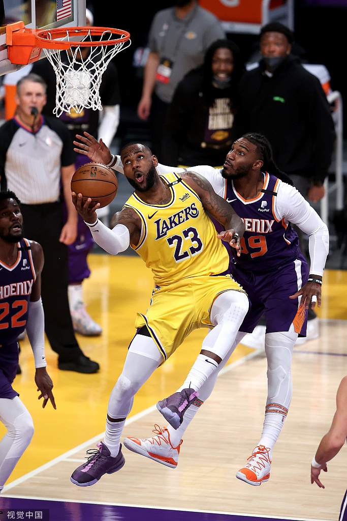 [NBA季后赛]太阳95-109湖人 浓眉豪取34分11篮板