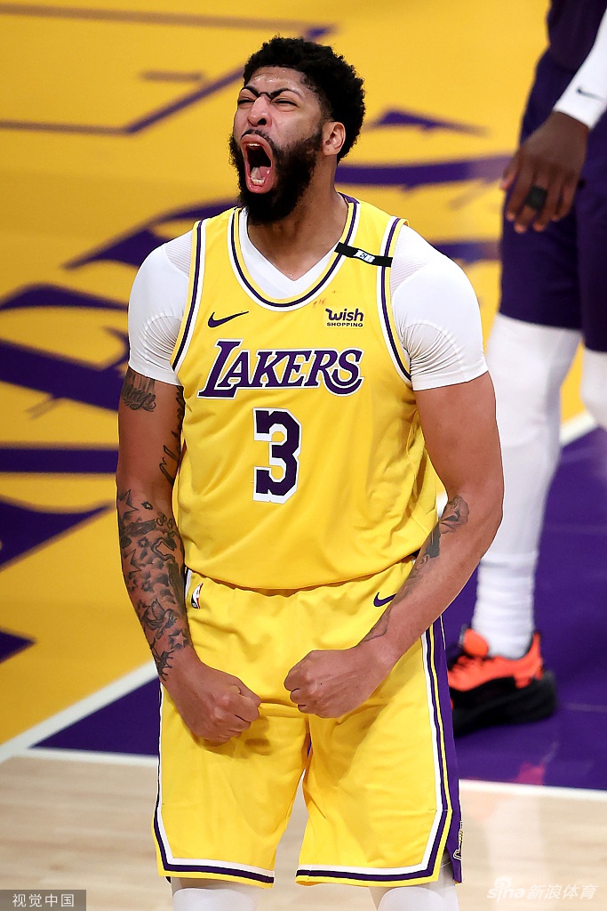 [NBA季后赛]太阳95-109湖人 浓眉豪取34分11篮板