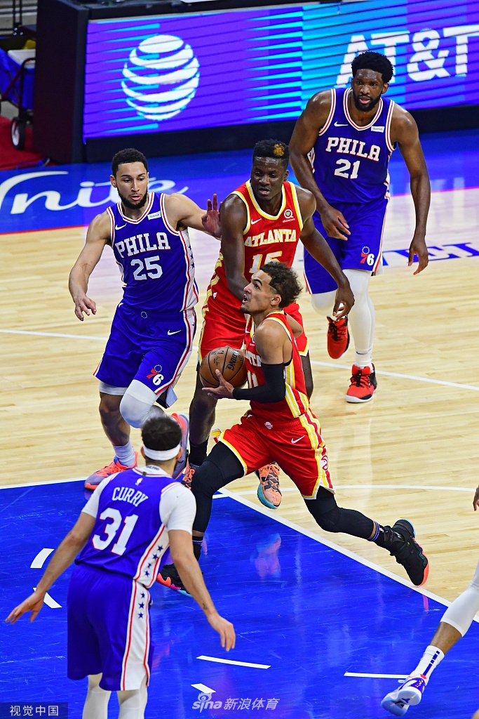 [NBA季后赛]老鹰109-106胜76人 特雷杨39分总分3-2