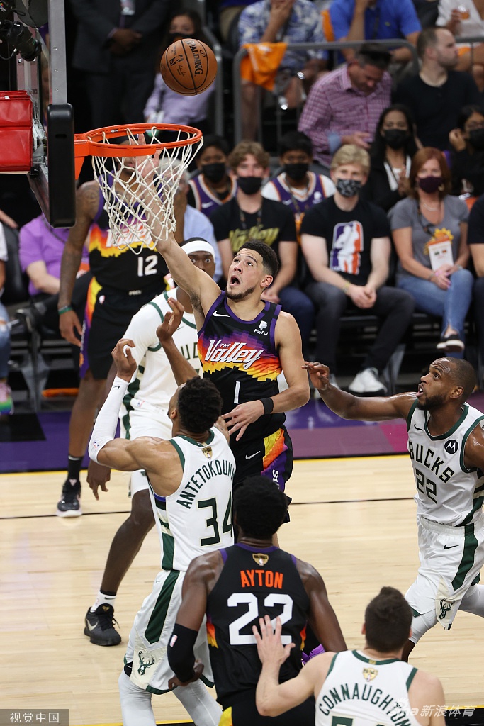 [NBA总决赛G2]雄鹿108-118太阳 布克31分总分2-0