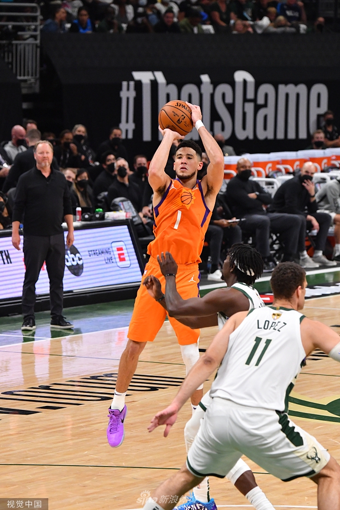 [NBA总决赛]太阳103-109雄鹿 字母哥26+14总分扳成2-2