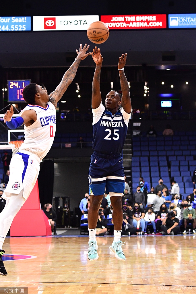 [NBA季前赛]森林狼128-100快船