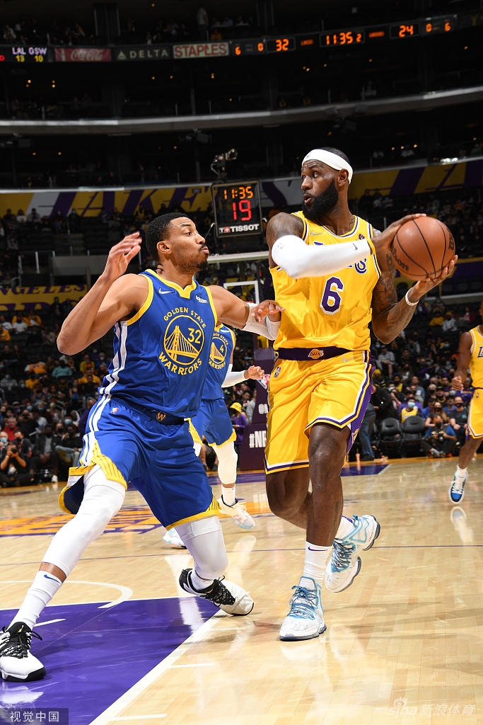 [NBA季前赛]勇士Vs湖人 三巨头出战