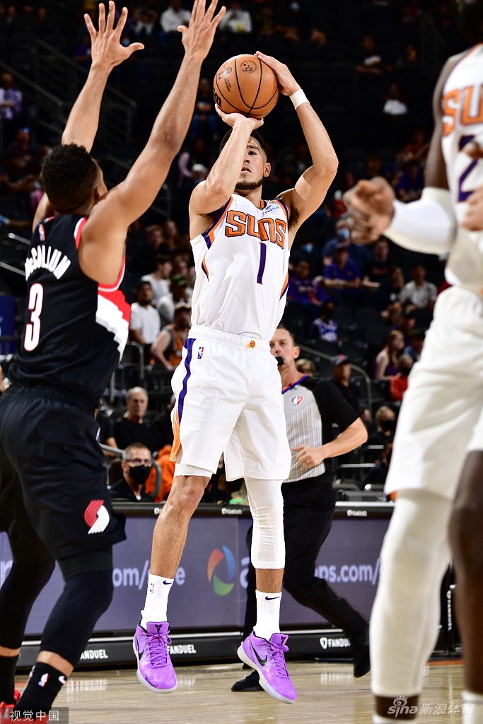 [NBA季前赛]开拓者74-119太阳