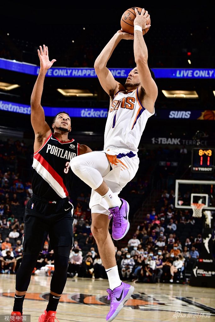 [NBA季前赛]开拓者74-119太阳