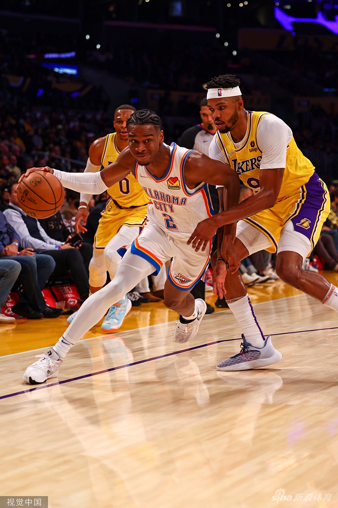 [NBA]雷霆107-104湖人 浓眉两双詹姆斯休战