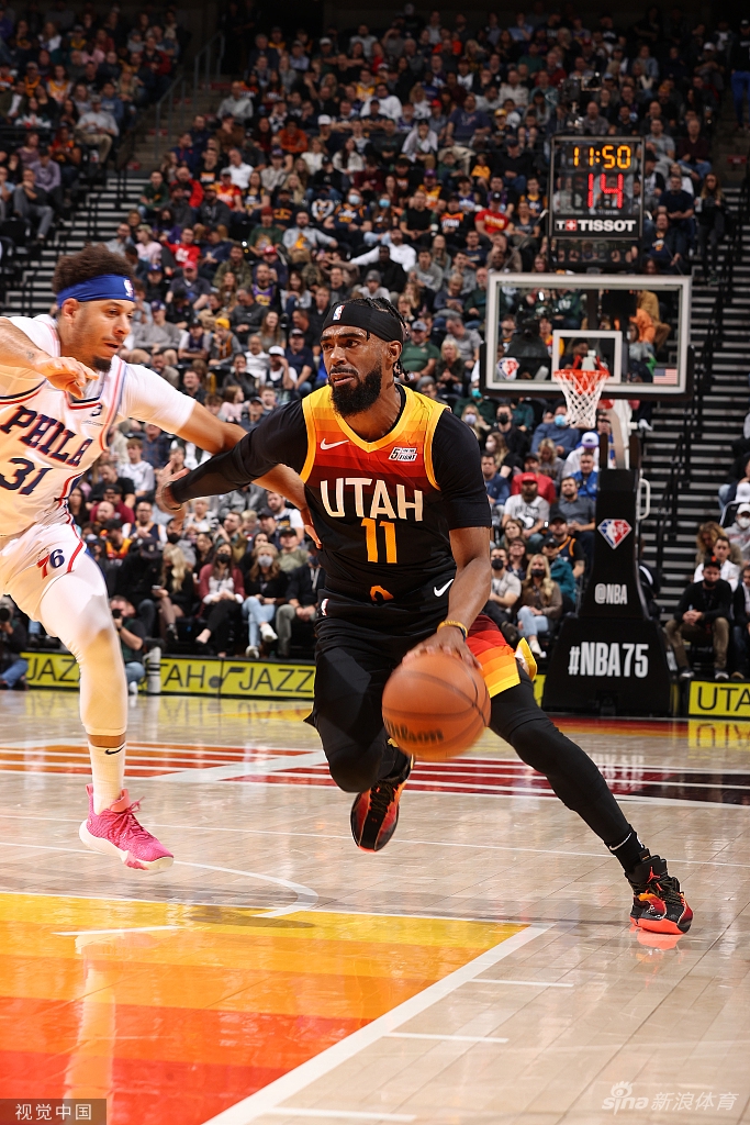 [NBA常规赛]76人85-120爵士