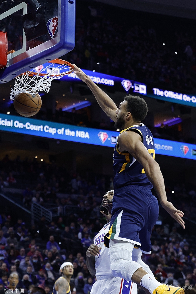 [NBA常规赛]爵士118-96大胜76人