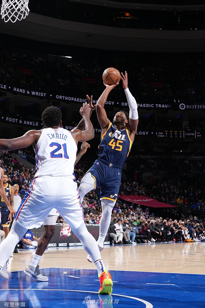 [NBA常规赛]爵士118-96大胜76人