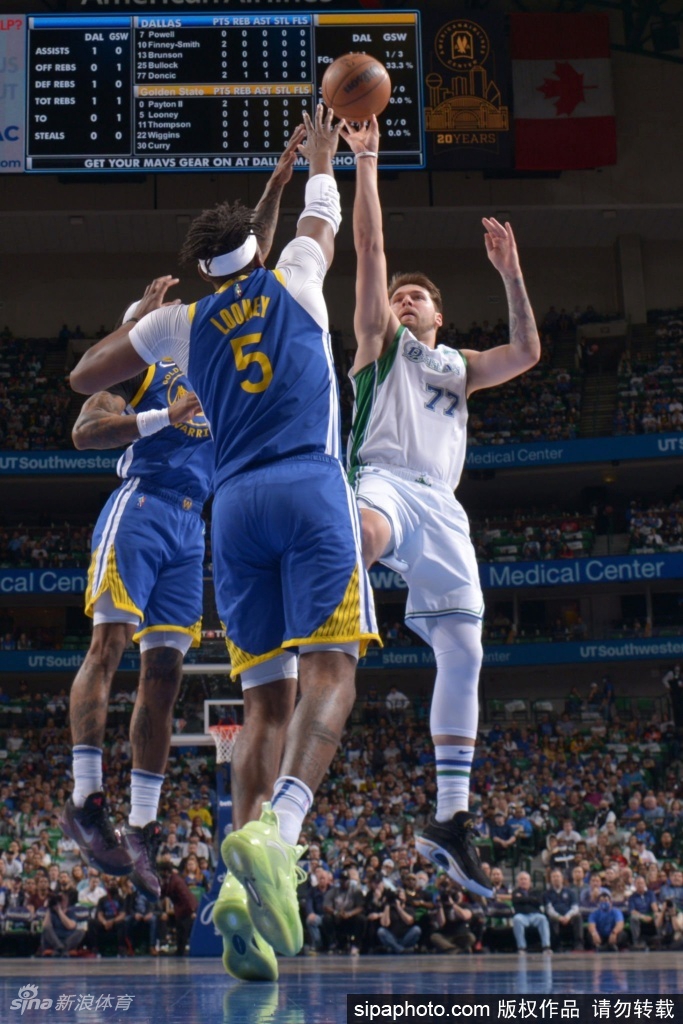 [NBA]勇士113-122独行侠 东契奇击溃水花