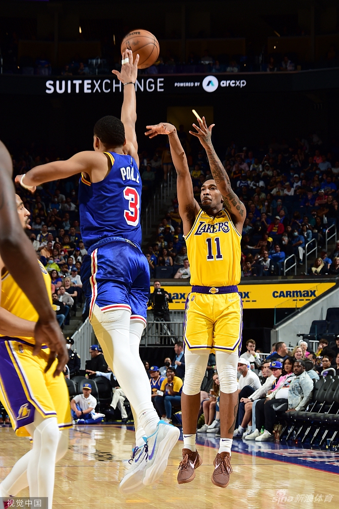 [NBA]湖人112-128勇士 三巨头集体缺阵