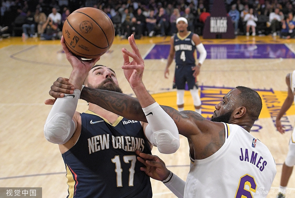 [NBA]鹈鹕123-95湖人 詹姆斯空砍32分