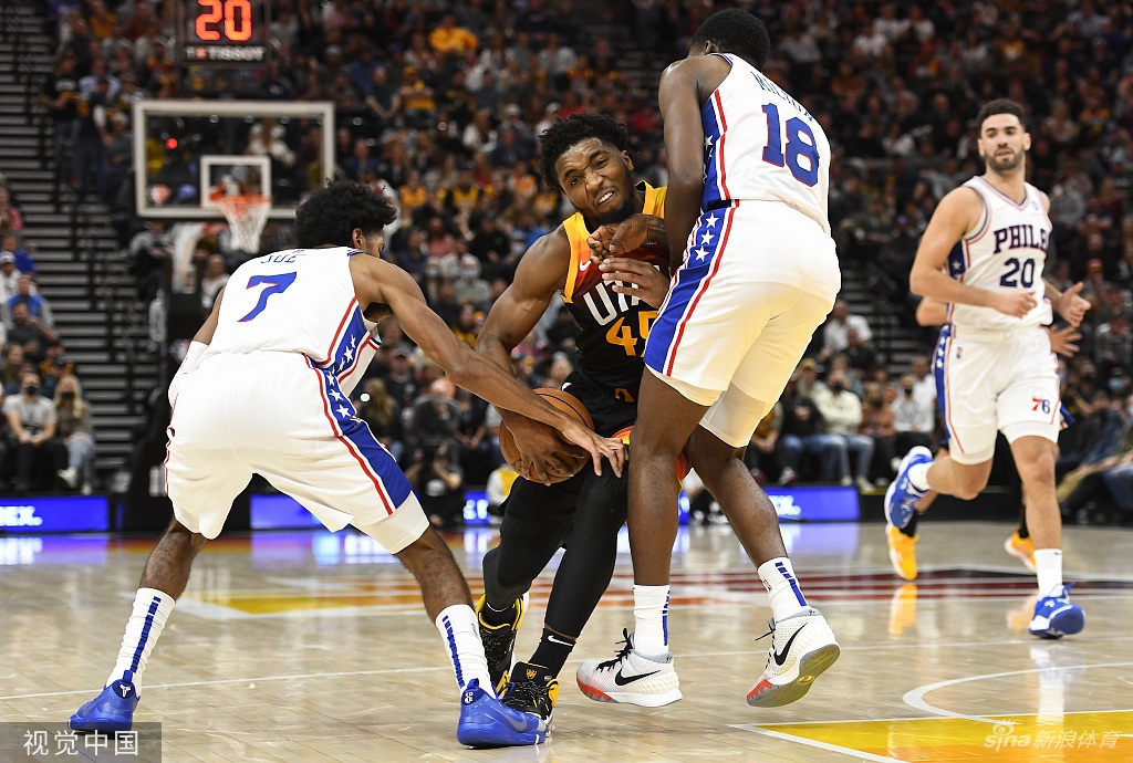 [NBA常规赛]76人85-120爵士