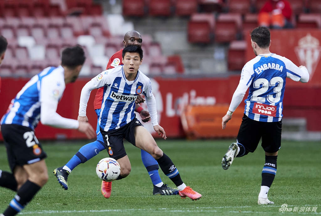 [西乙]希洪竞技1-1西班牙人 武磊替补出战