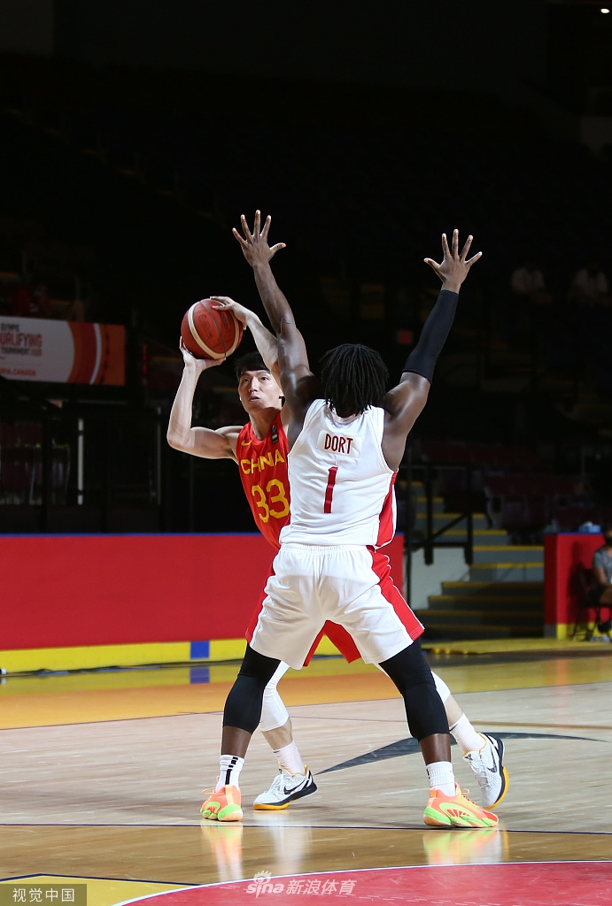 [奥运落选赛]中国男篮79-109加拿大 胡明轩24分