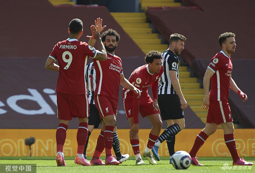 [英超]利物浦第95分钟被扳平 1-1平纽卡斯尔