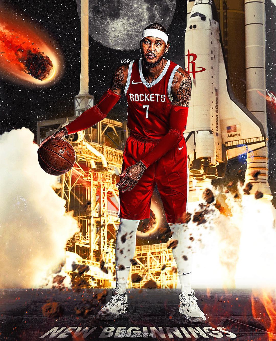 安东尼正式签约火箭 携手哈登保罗组三巨头