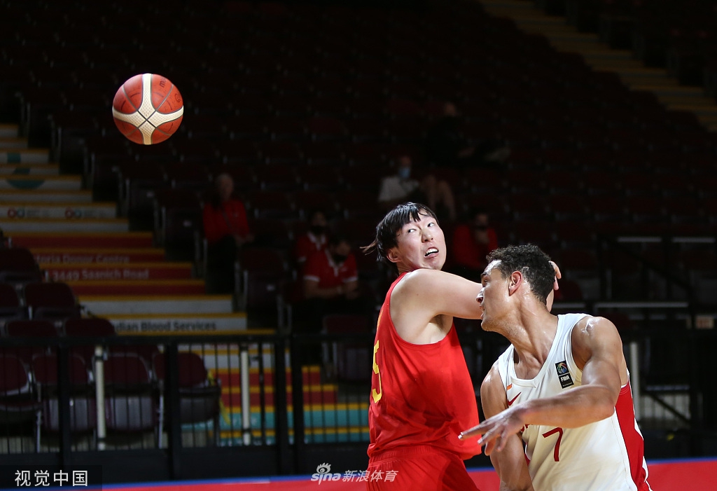 [奥运落选赛]中国男篮79-109加拿大 胡明轩24分