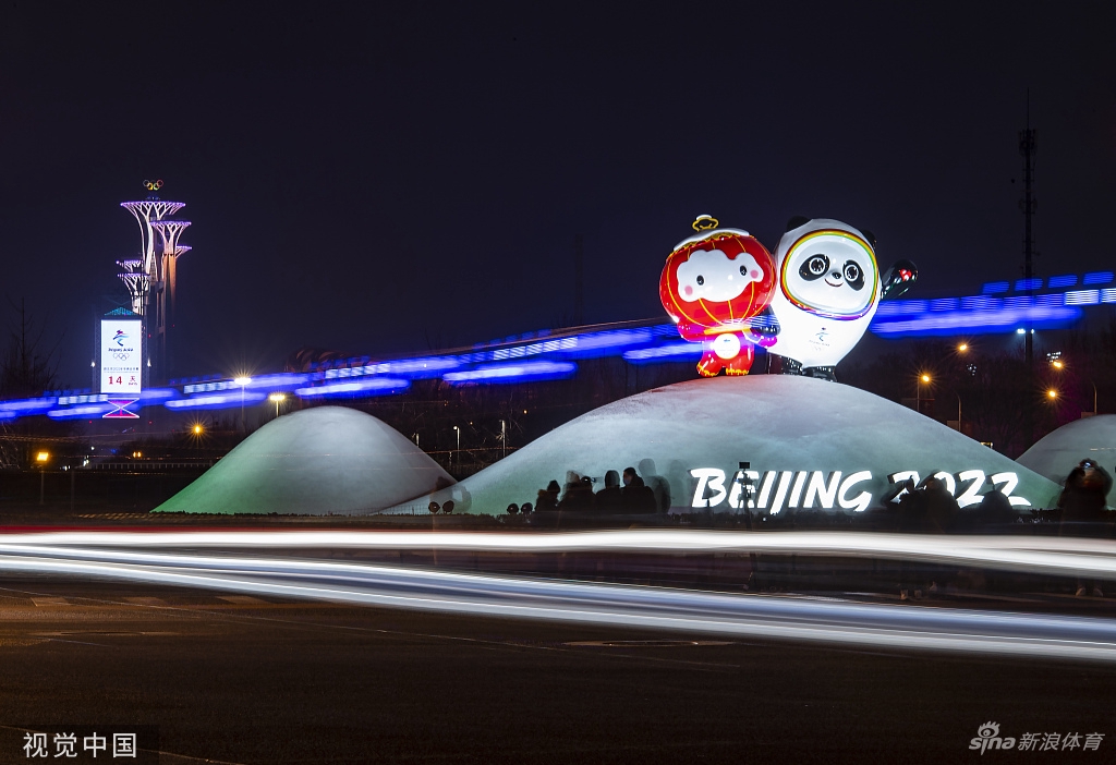 为冬奥增光！北京冬奥城市景观点亮灯光