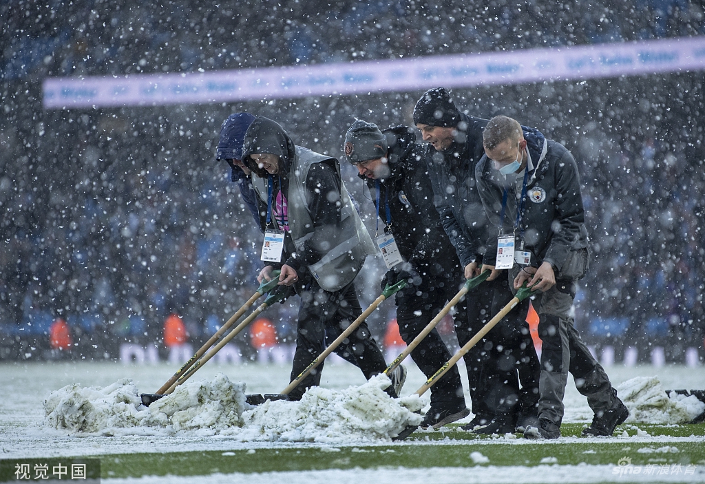 [英超]雪战到底！曼城大雪中2-1战胜西汉姆联