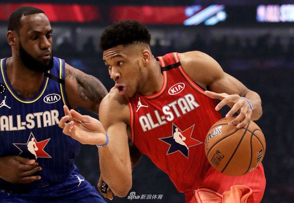 [2020NBA全明星赛]字母哥队155-157詹姆斯队