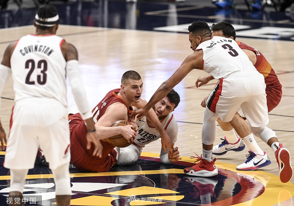 [NBA季后赛]开拓者109-128掘金 约基奇38分力压利拉德