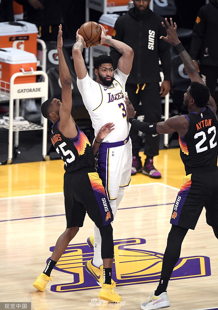 [NBA]太阳110-123湖人 浓眉砍42分12篮板