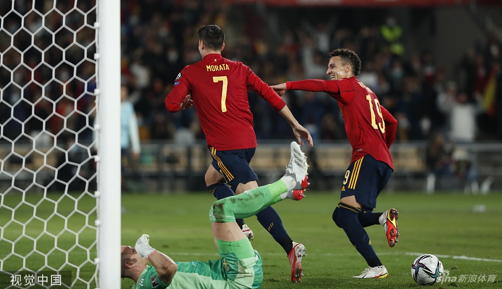 [世预赛]莫拉塔绝杀西班牙1-0瑞典 晋级世界杯