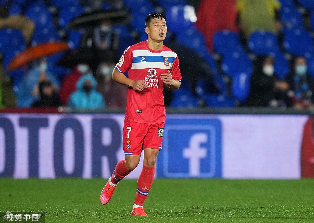 [西甲]西班牙人1-2赫塔菲 武磊89分钟替补上场