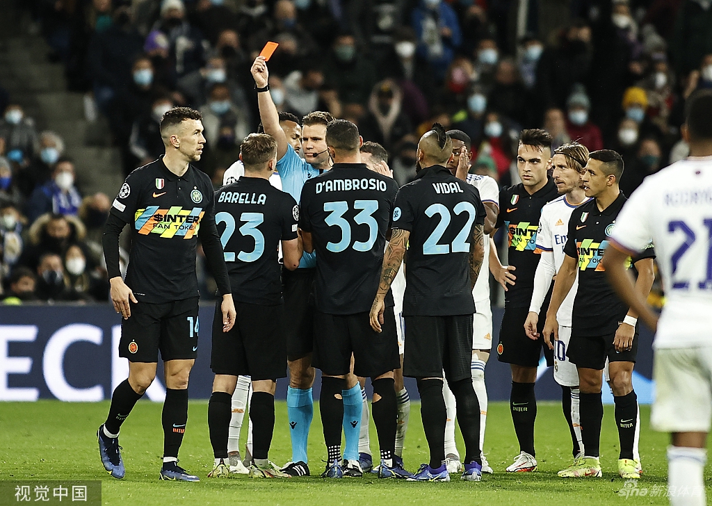 [欧冠]皇马2-1国米 克罗斯破门