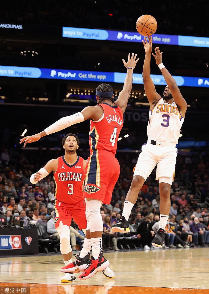 [NBA常规赛]鹈鹕100-112太阳