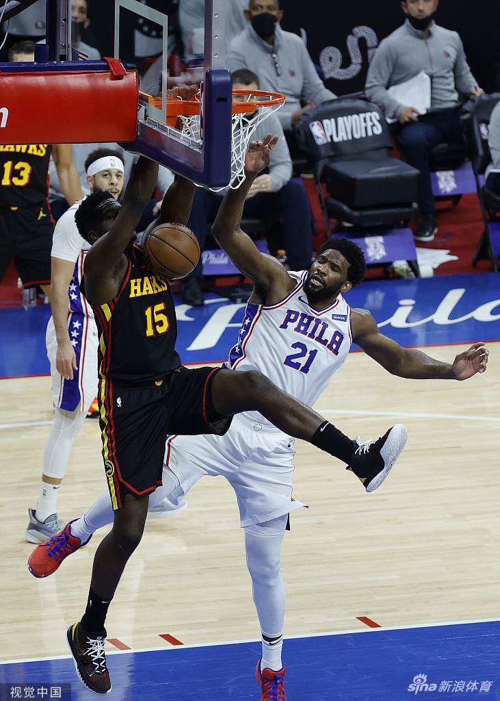 [NBA季后赛]老鹰4-3淘汰76人 晋级东部决赛