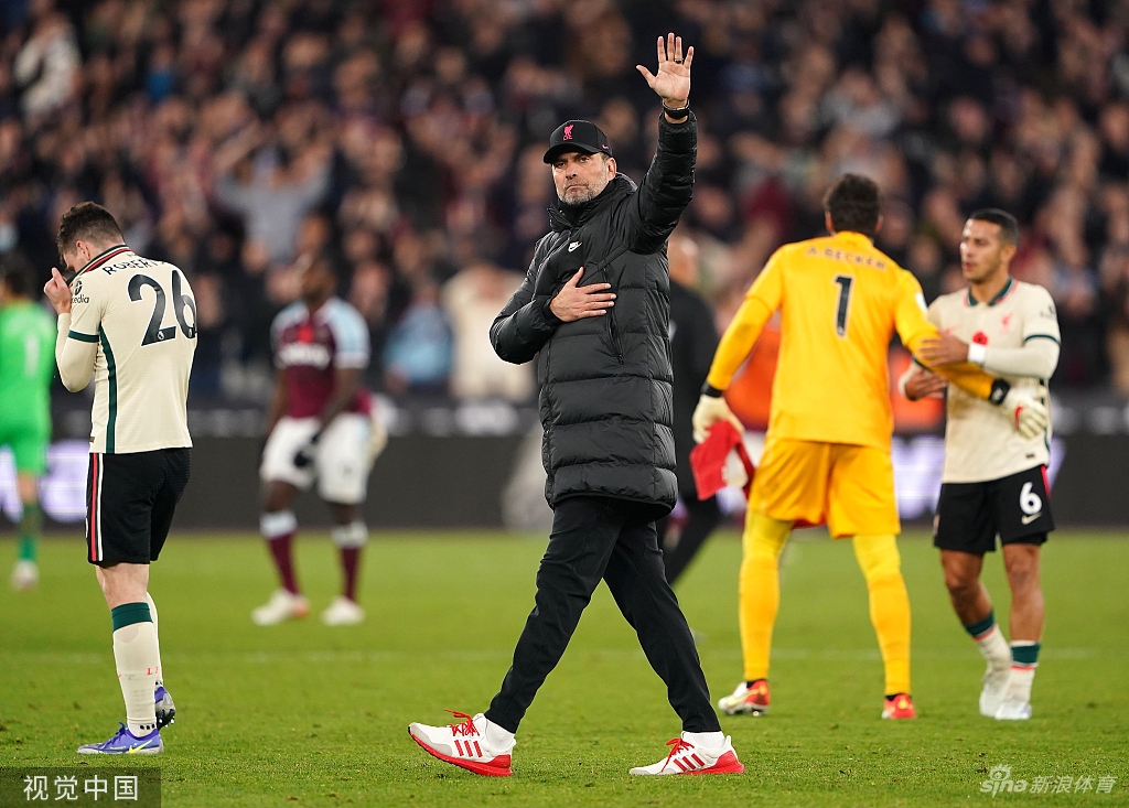 [英超]利物浦客场2-3西汉姆 阿利松自摆乌龙