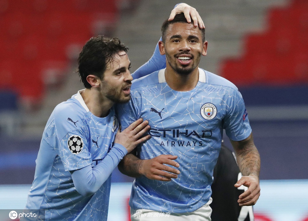 [欧冠]门兴0-2曼城 贝尔纳多传射