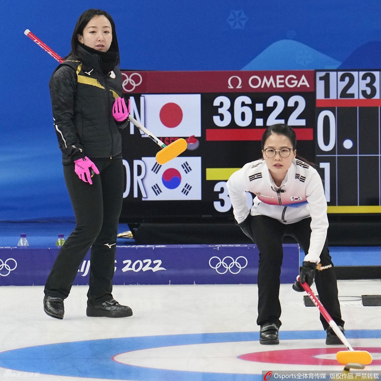 [女子冰壶循环赛]日本vs韩国