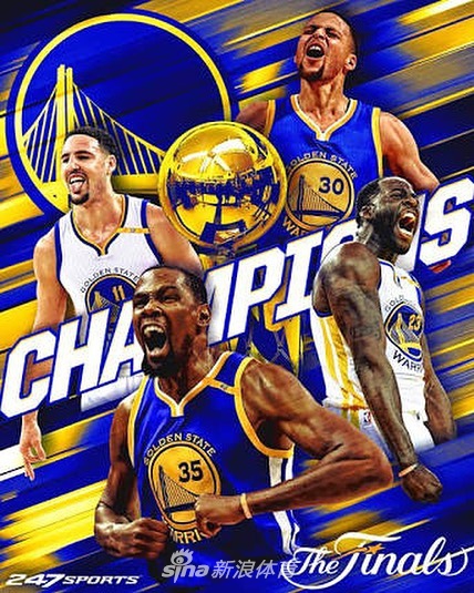 西决赛后海报：勇士称雄西部 骑勇第四季