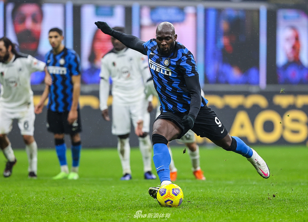 [意甲]国米2-1斯佩齐亚 卢卡库点射夺6连胜