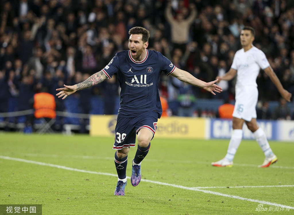 [欧冠]大巴黎2-0曼城 梅西破门