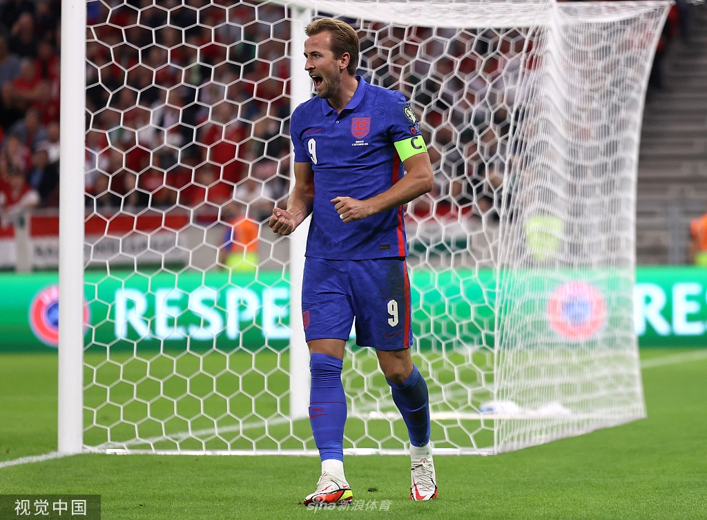 [世预赛]匈牙利0-4英格兰 凯恩斯特林破门