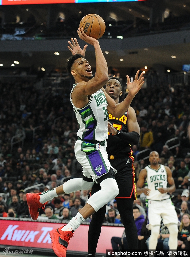 [NBA]老鹰115-124雄鹿 字母哥43分12板