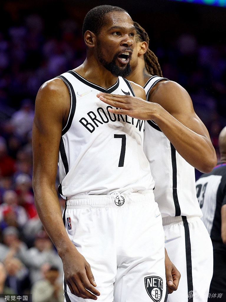 [NBA]篮网129-100大胜76人 杜兰特击溃哈登大帝