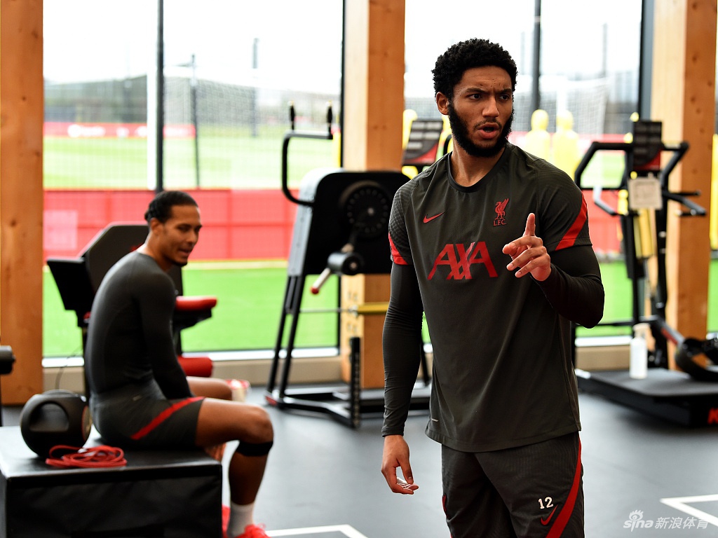 范戴克与戈麦斯回归利物浦训练训练