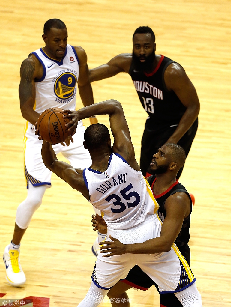 哈登保罗对KD毫无办法