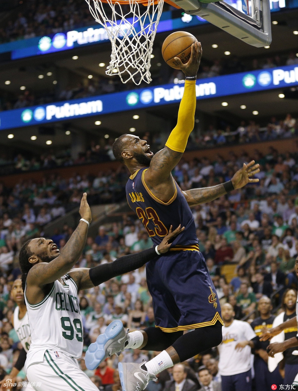 勒布朗反手上篮